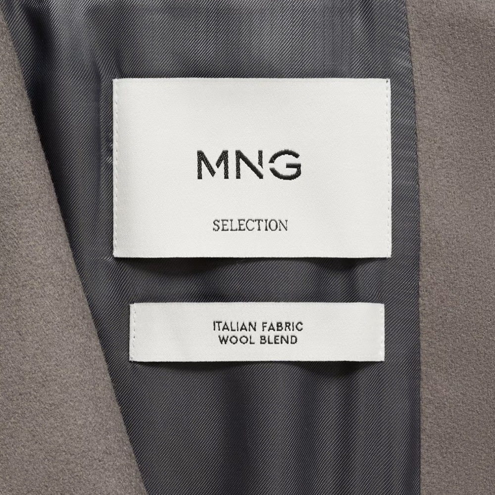 Mango Selection Wool Blend Jacket In Gray - image 2